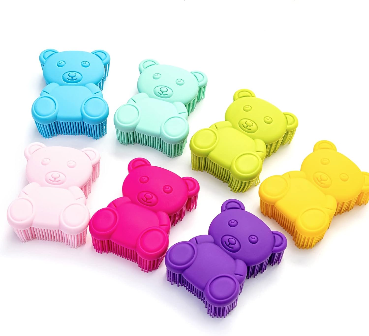 Premium Sensory Brush for Kids or Autism,Soft Silicone Body Scrubber,2 in 1 Sensory Room Occupational Therapy Sensory Brushes,Silicone Loofah,Pets Shower Brush Bath Brush Shampoo Brush(Whale-Teal)