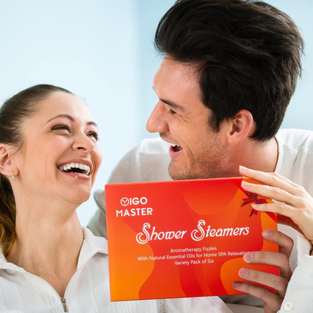 Shower Steamers Shower Bombs Aromatherapy Set of 6, SPA Gifts. Perfect Gifts for Birthday, Mother's Day, Valentine's Day, Easter Day