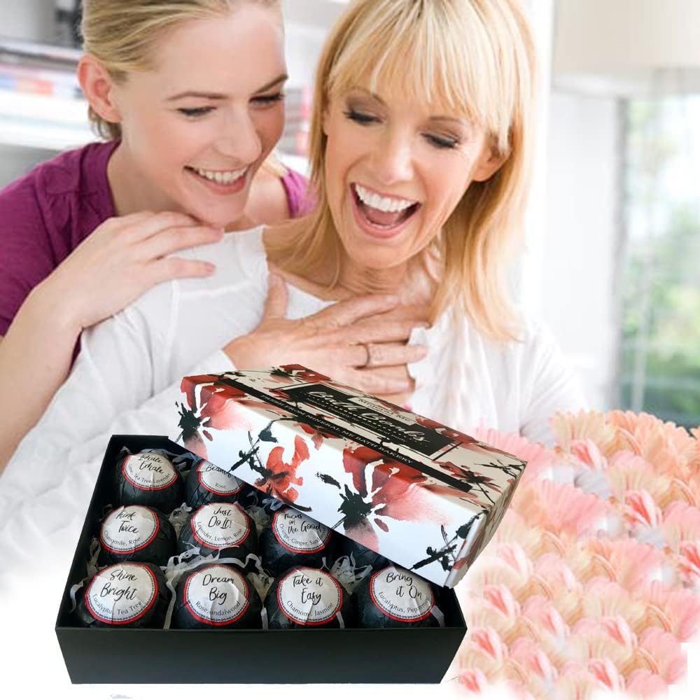 Shower Bombs Aromatherapy - Shower Steamers with Organic Oils for Vaporizing Steam Spa - Vapor Shower Tablets, Shower Melts - Self-Care Gifts for Women and Men, Valentine's Gift for Him/Her