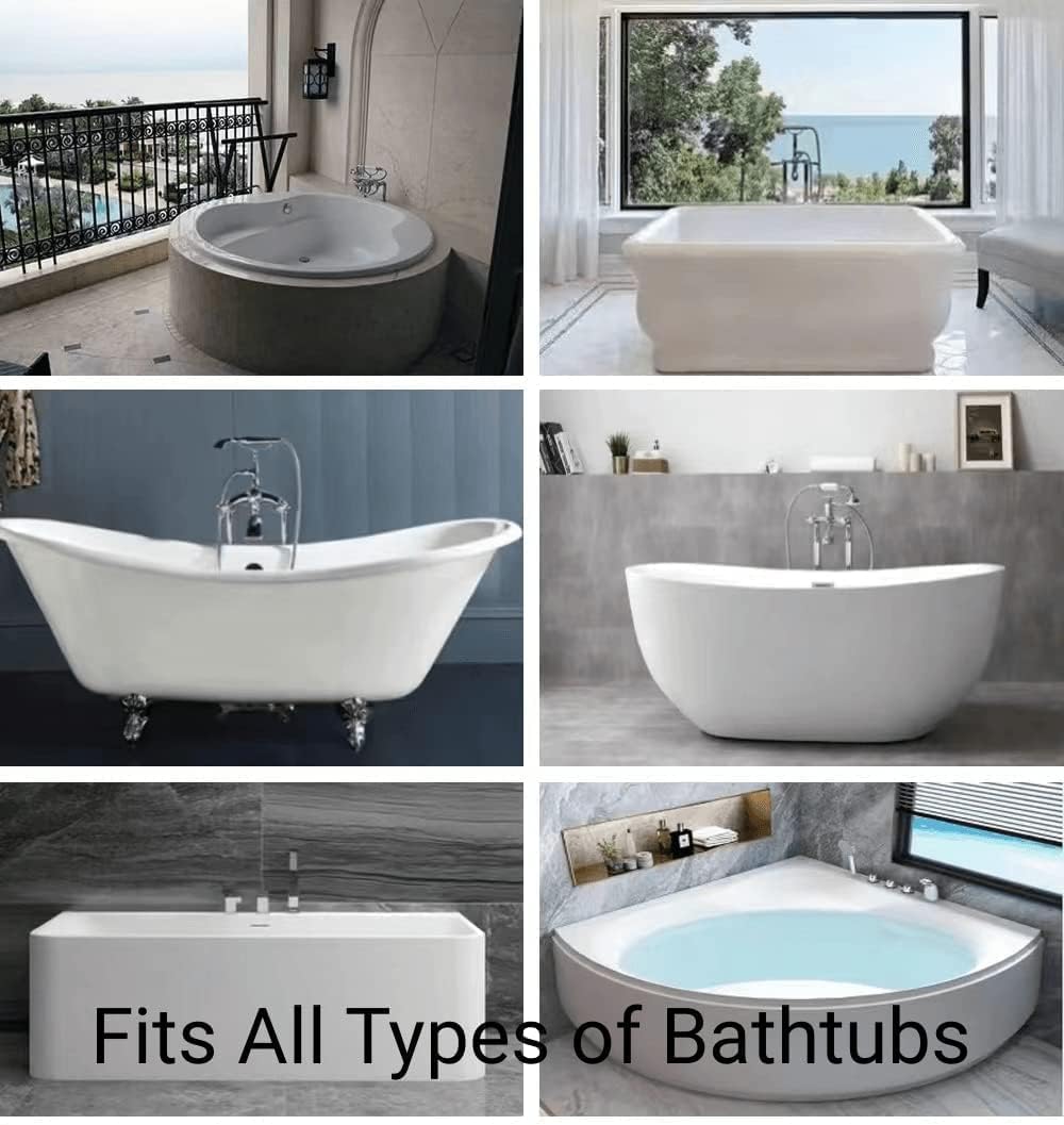 CAICFYIN Soft and Elastic Bath Pillow for Tub Neck and Back Support,Bathtub Pillow Bath Pillow for Tub,Ergonomic Design Luxurious Spa Bath Tub Pillow for Men and Women