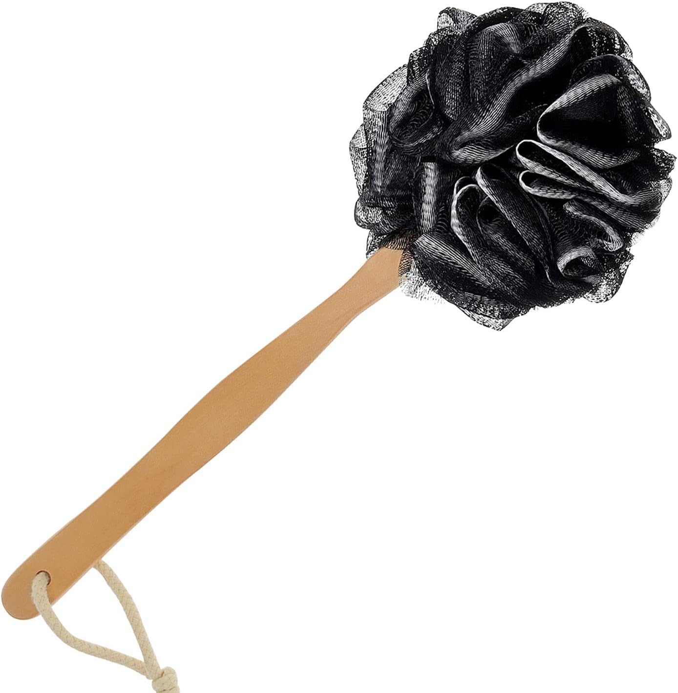 RASDDER Loofah with Handle, Loofah on a Stick, Loofah Sponge with Handle, PE Soft Mesh Luffa, Exfoliating Luffa on a Stick for Men and Women
