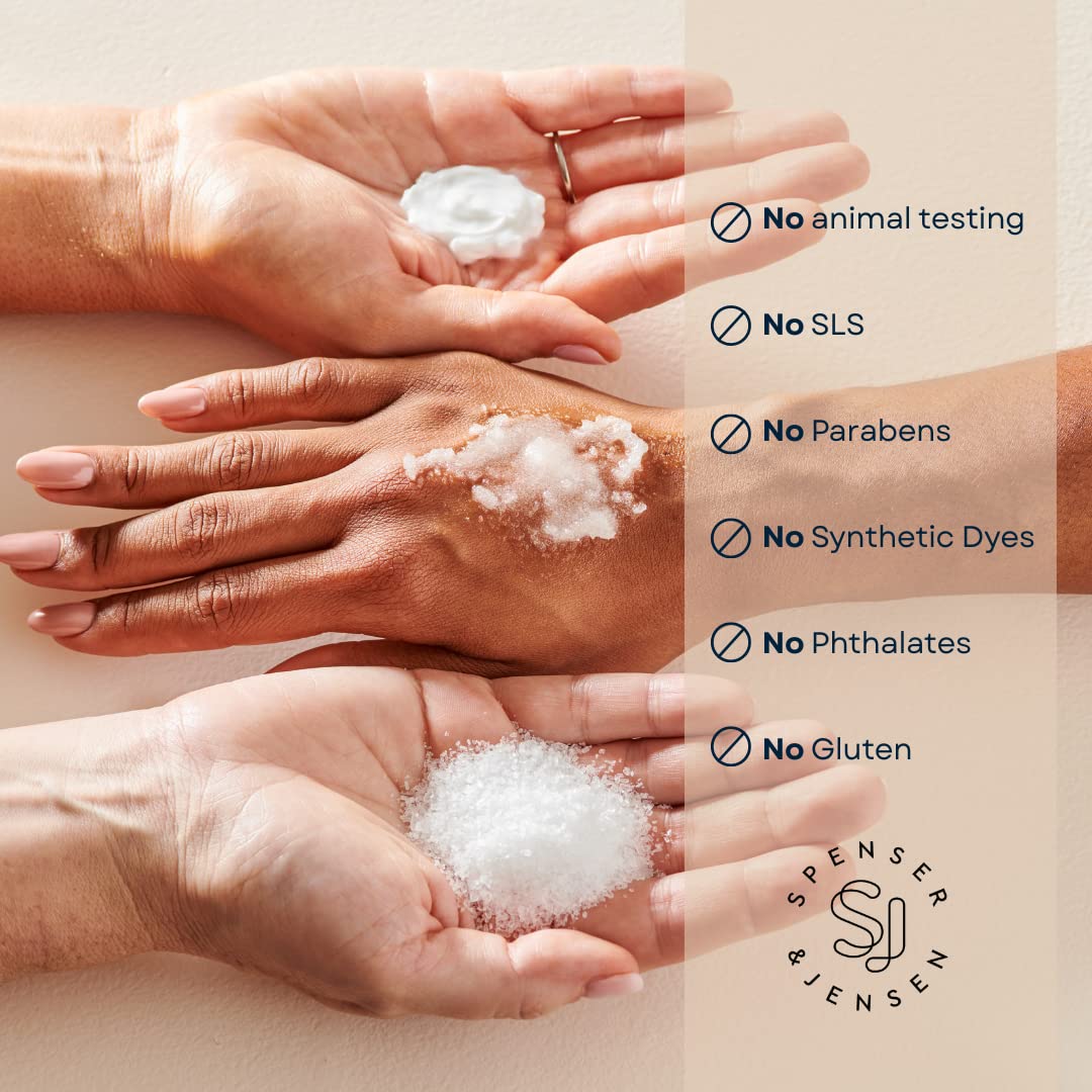 Spenser & Jensen Hydrating Almond Shower Oil - Body Wash for All Skin Types - Almond Oil Shower Gel for Women and Men - Rich in Vitamin E Oil - Sulfate Free - 16.8 Oz (Pack of 2)