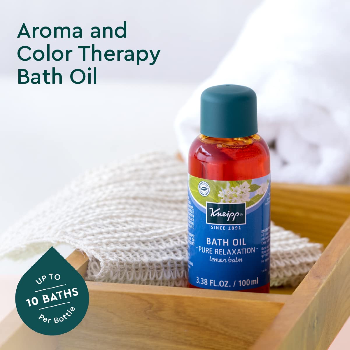 Kneipp Eucalyptus Herbal Bath Oil with Eucalyptus Essential Oil, 3.38 fl oz.