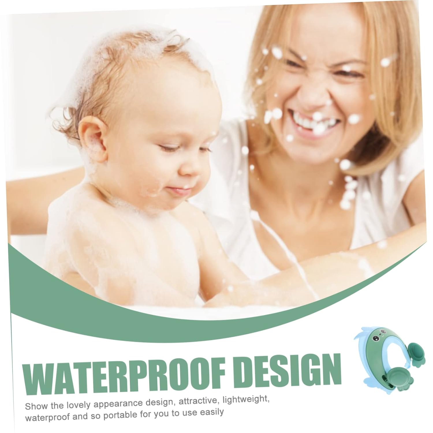 KOMBIUDA shampoo cap baby shower hat baby bath head protectors baby shampoo guard baby head wash cap protections bath caps infant shower cap baby crown bath products toddler child plastic