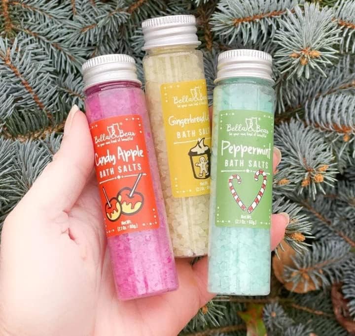 Bella and Bear Candy Land Christmas Bath Salts - Ltd Holiday Edition 6 x 2oz - Vegan