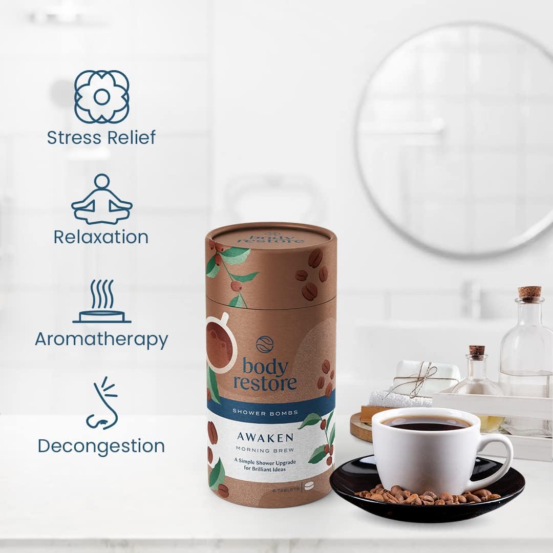 Body Restore Bath Bombs Aromatherapy 6 Packs - Christmas Gifts Stocking Stuffers, Relaxation Birthday Gifts for Women and Men, Stress Relief and Luxury Self Care - Lavender