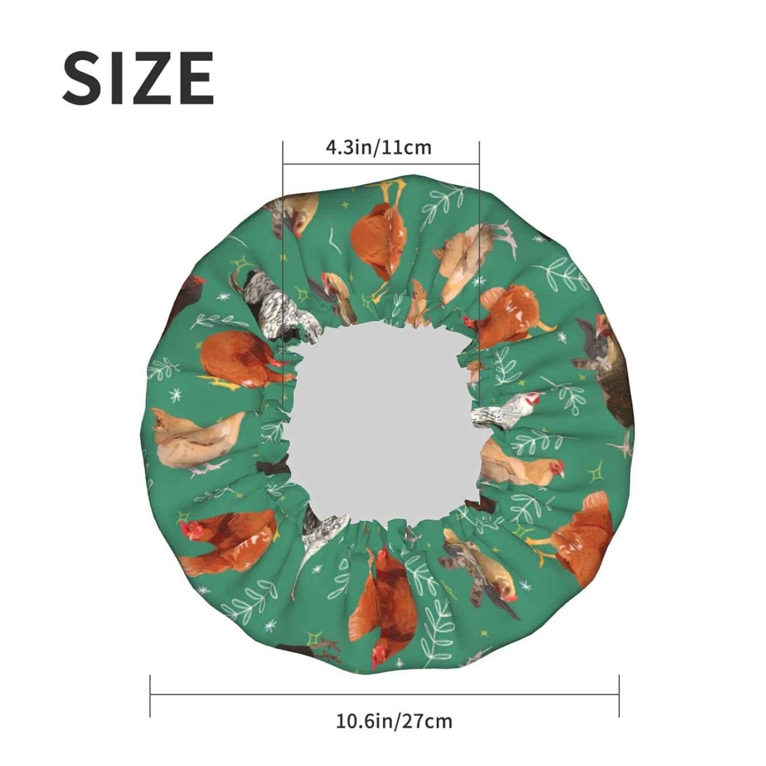 Rubber Ducks Shower Cap For Women Reusable Waterproof Double Layers Bath Cap Hair Protection Elastic Ladies Spa Salon Shower Hat