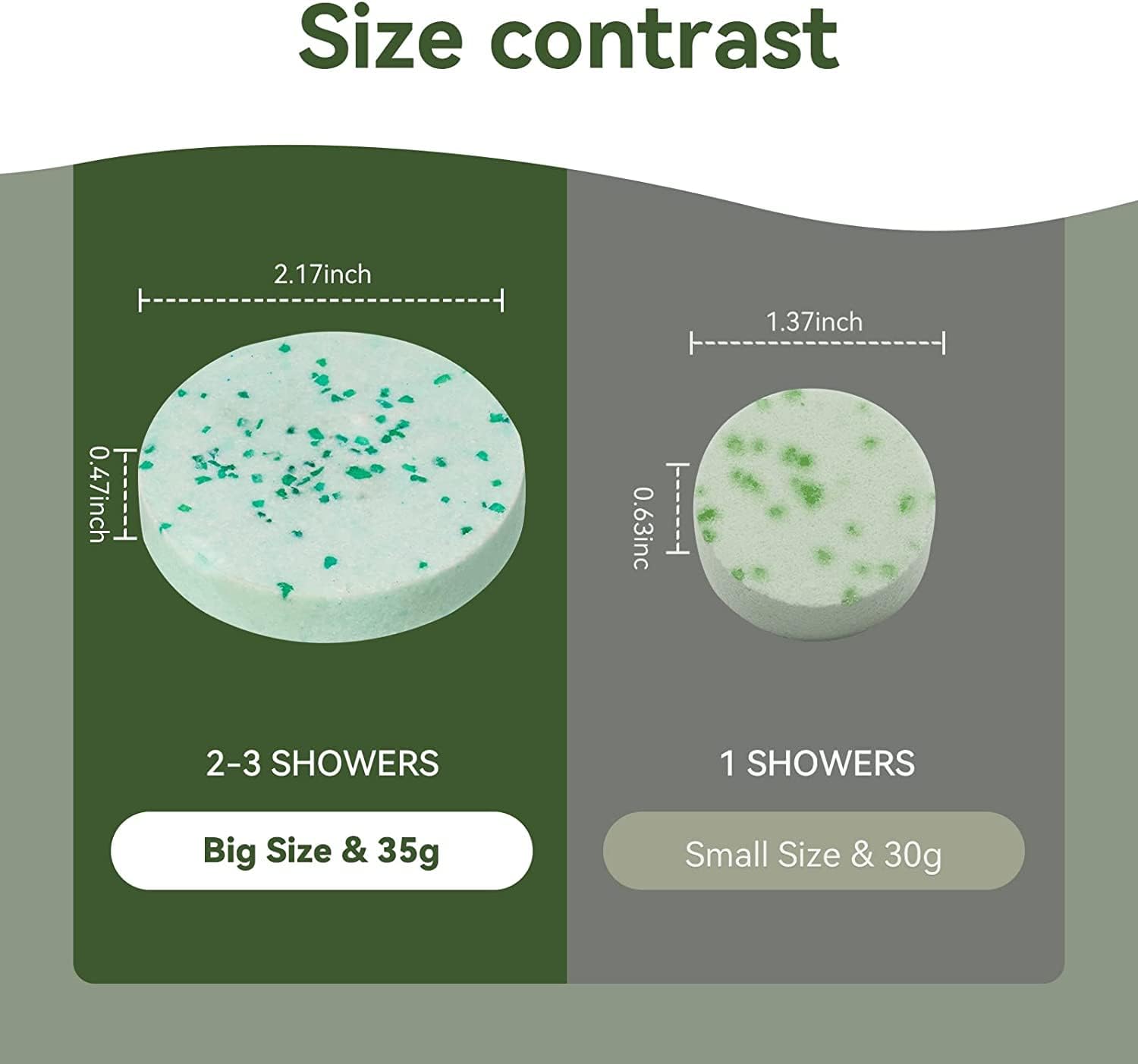 Shower Steamers Aromatherapy 6 Packs Shower Tablets with Essential Oil for Home SPA & Self Care, Stress Relief, Birthday Gifts for Women and Men, Eucalyptus Shower Bath Bombs - BABYPEACH