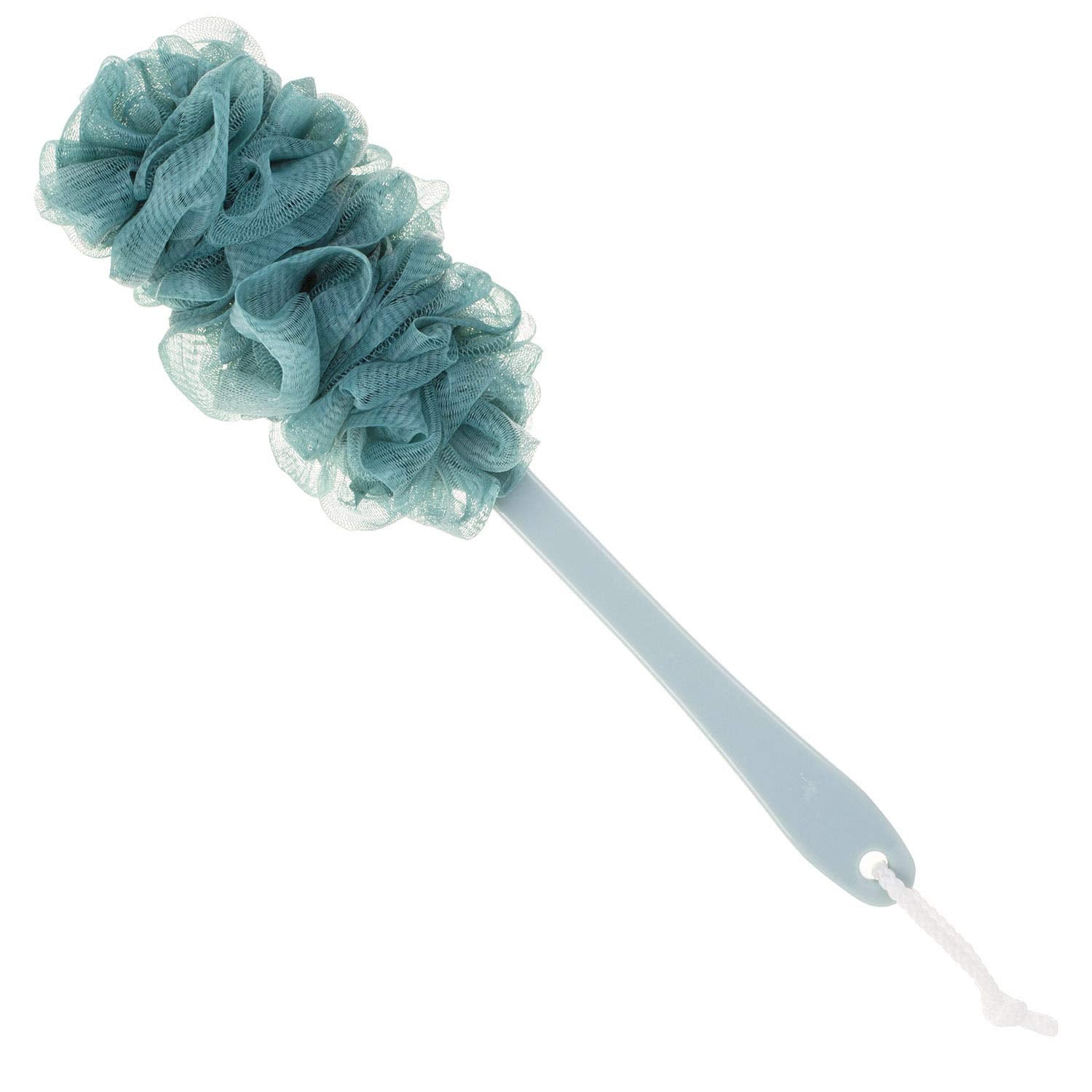 Arswin Back Scrubber for Shower, Loofah Long Handle Bath Body Brush, Soft Nylon Mesh Sponge On a Stick for Shower Men Women Kids Elderly, Exfoliating Scrub Cleaning Luffa for All Kinds of Skin(Blue)