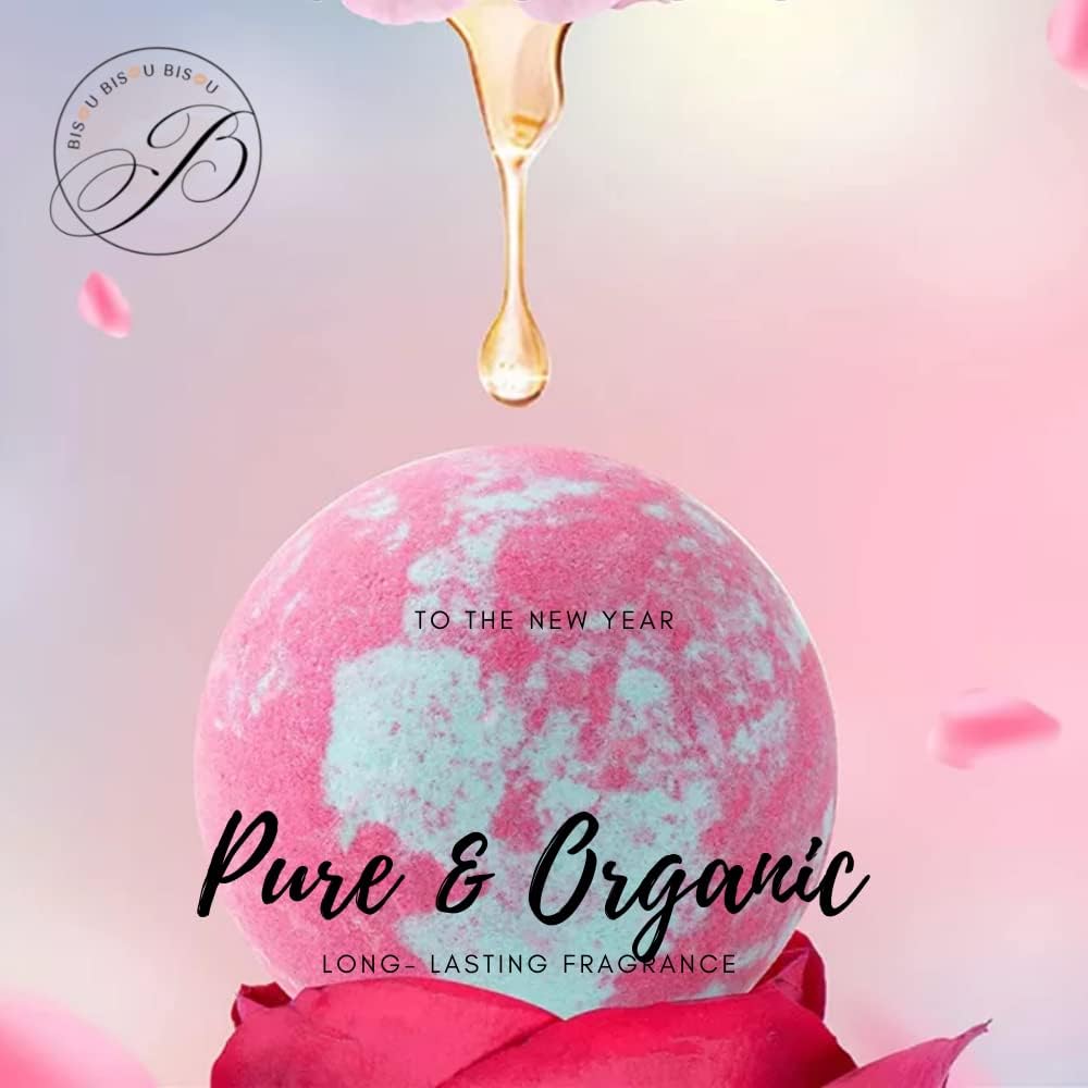 Bath Bombs Gift Set of 12, Natural Bath Bombs with Fizzes, Shea, Coco Butter, Scented Organic Bath Bomb, Gift Set for Women, Bath Bombs for Women