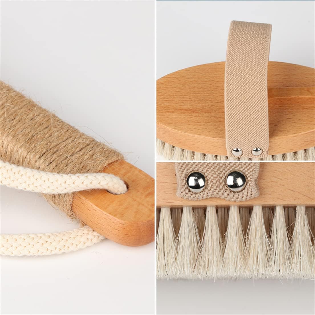 Body Brush Shower Brush for Body Long Handle Shower Bath Brush Back Scrubber for Body Exfoliating Wet or Dry Brushing