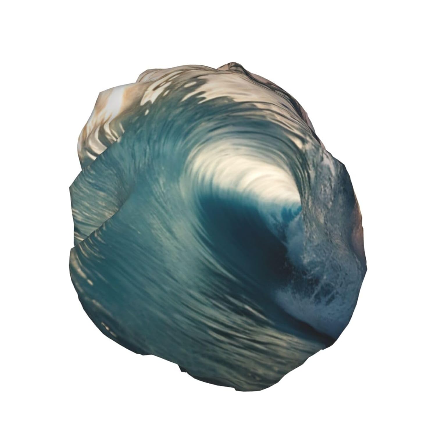 Ice Hockey print Print Reusable Shower Cap for Women,Double Waterproof Layers Bathing Hat,Quick Drying Bath Hair Cap