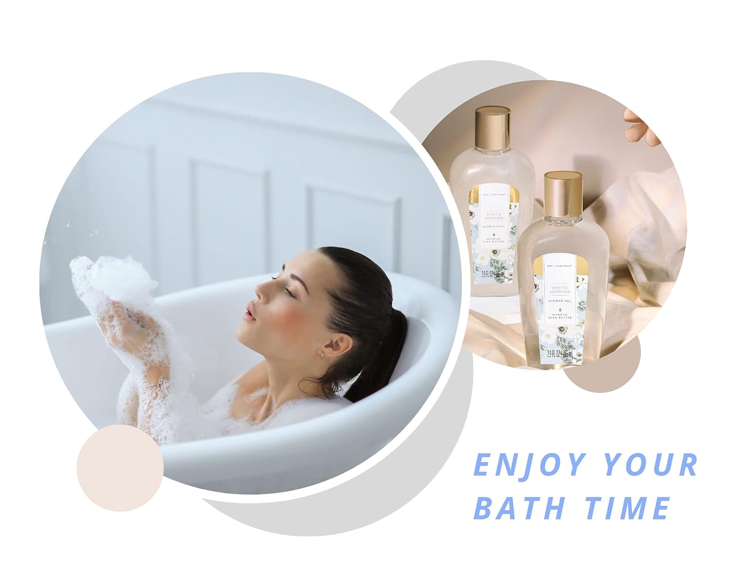 Spa Luxetique Spa Gift Baskets for Women - 8pcs Yellow Gifts for Women, Womens Gifts Includes Body Lotion, Bubble Bath, Bath Sets for Women Gift, Valentines Day Gifts for Her