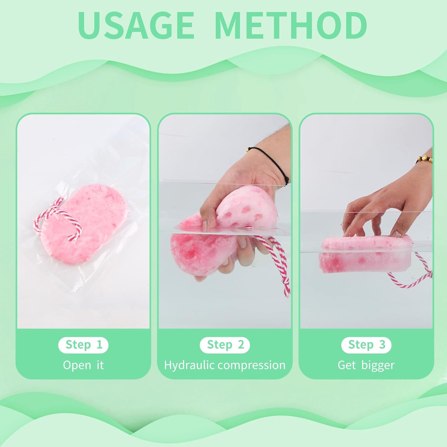 3 Pcs Bath Shower Sponge for Woman Man Kids Relaxing Massage Body exfoliating Loofah Sponge Deep Cleansing