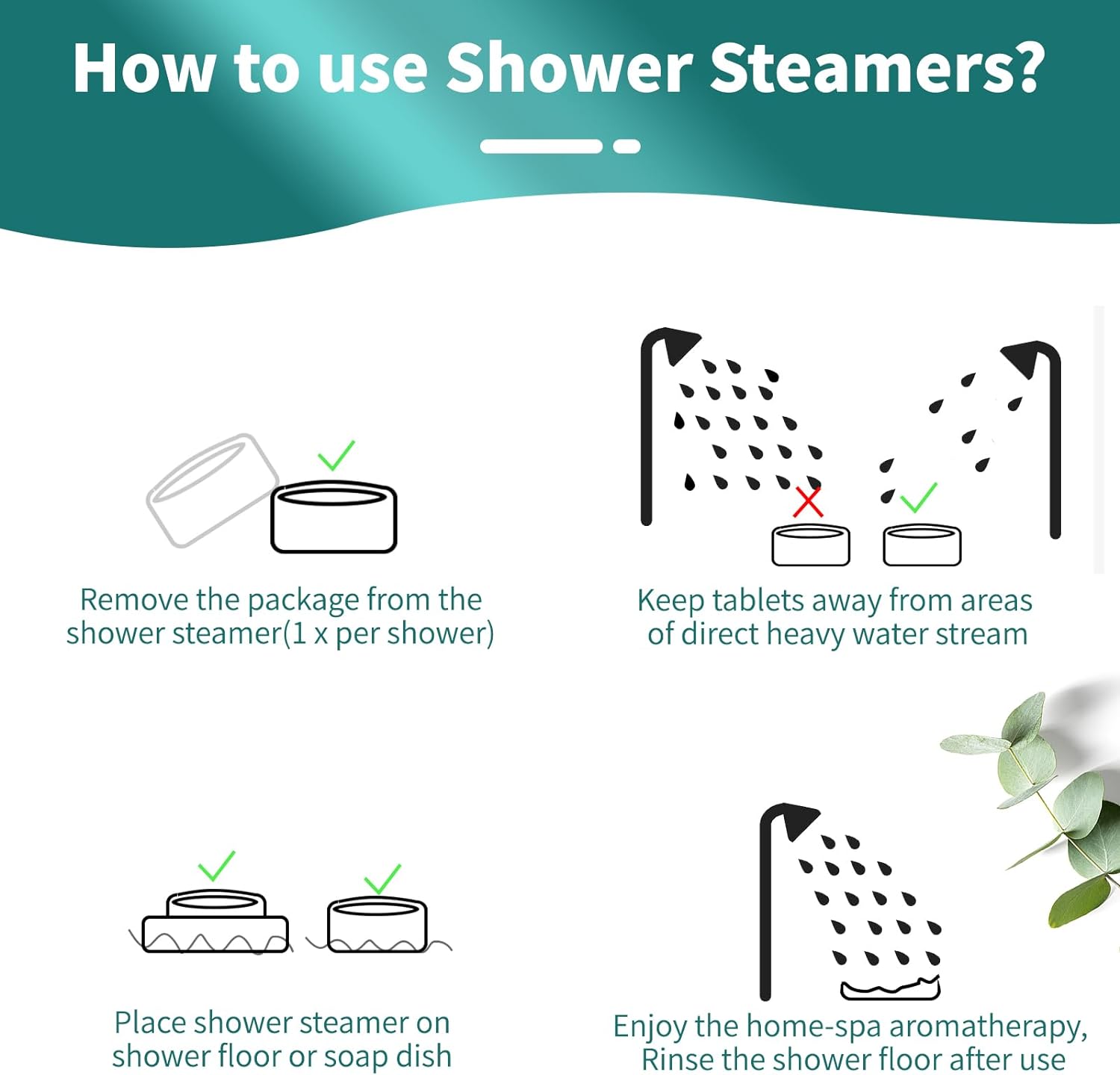 MR MIRYE Eucalyptus Shower Steamers 18 Pack XL, Shower Steamer Aromatherapy Christmas Gifts for Women, Shower Bombs with Essential Oils-Self Care & Relaxation Birthday Gifts for Women and Men