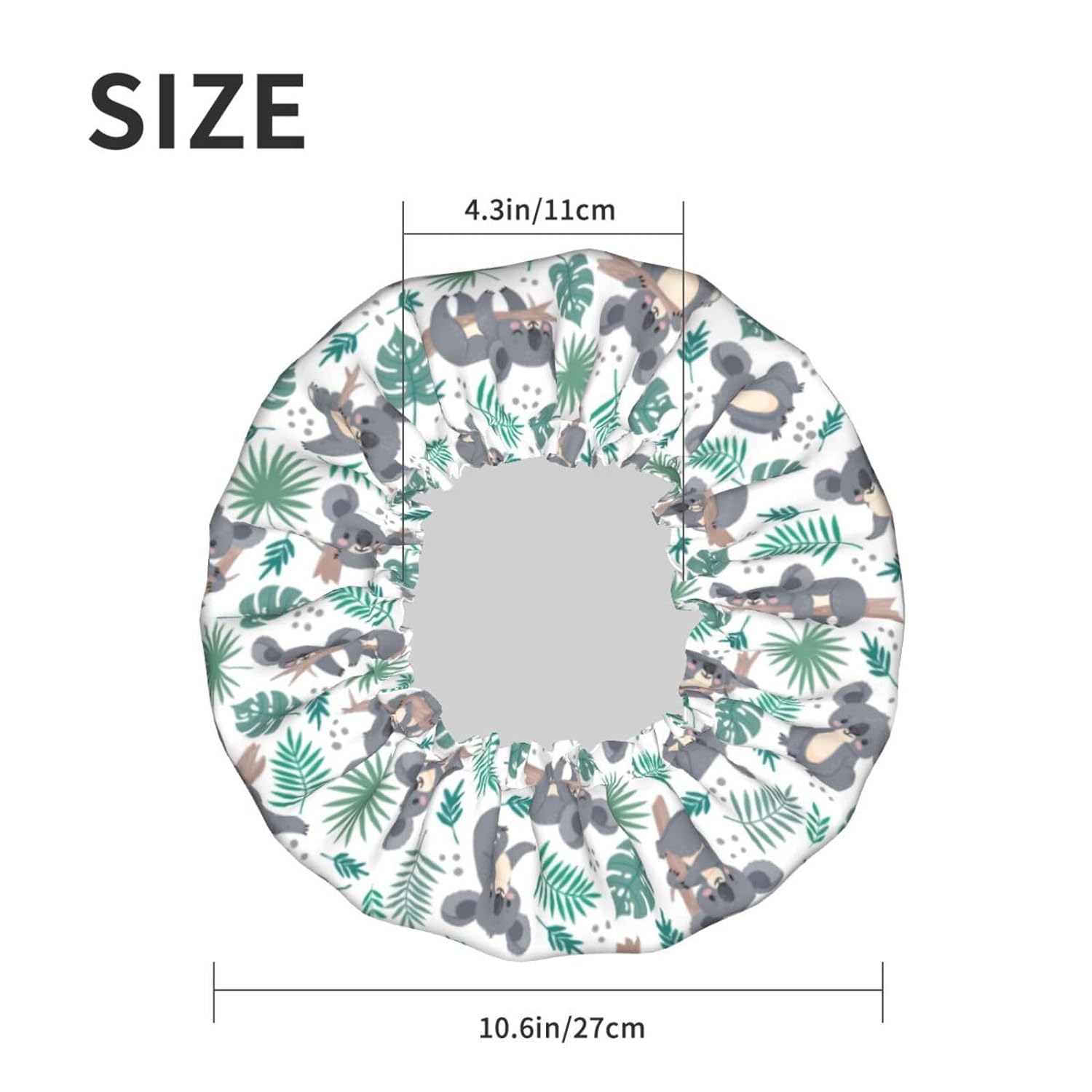 Rubber Ducks Shower Cap For Women Reusable Waterproof Double Layers Bath Cap Hair Protection Elastic Ladies Spa Salon Shower Hat