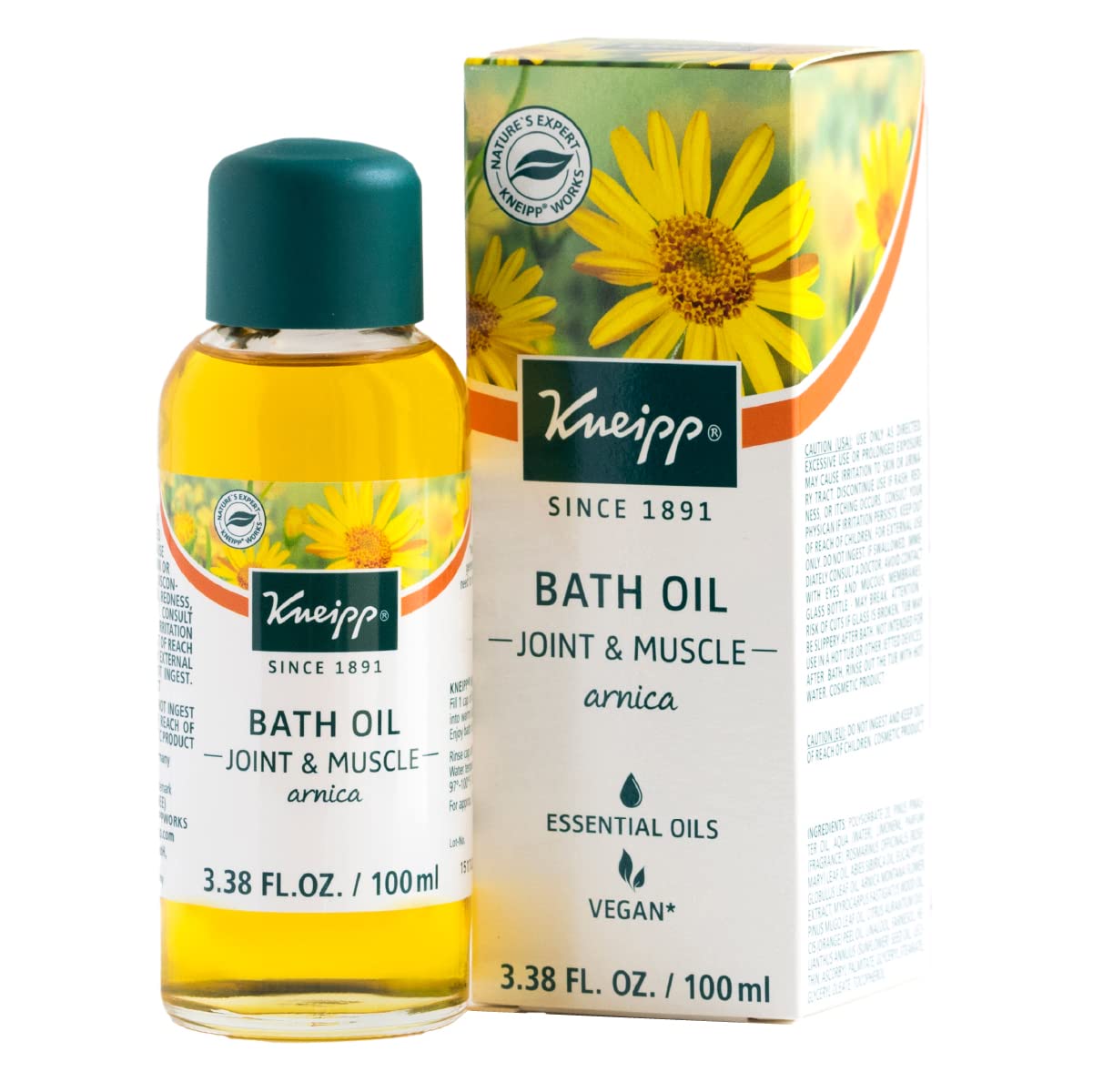 Kneipp Eucalyptus Herbal Bath Oil with Eucalyptus Essential Oil, 3.38 fl oz.