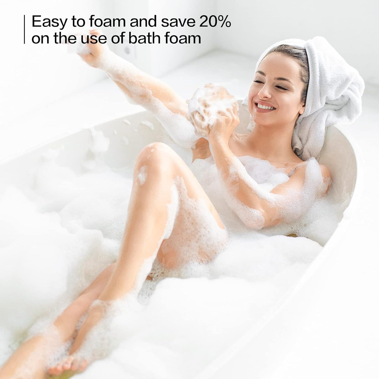 Fishent Loofah Bath Sponge Shower Loofahs, 4 Pack Soft Loofa Exfoliating Body Scrubber Mesh Shower Puff Pouf Ball Luffa for Men and Women(50g/pcs)