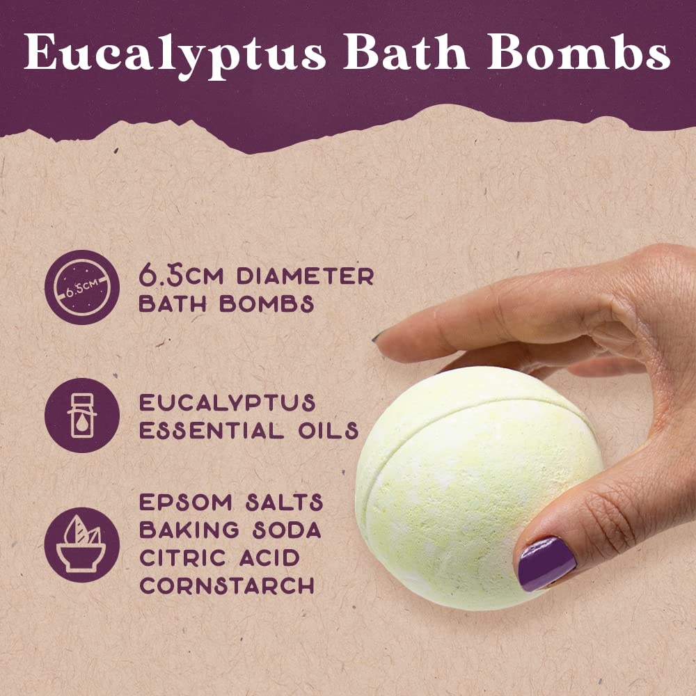 Purple Canyon Mystic Spa Box | 7 Piece Full Size Lavender Spa Kit for Self Care | Bath and Body Gifts for Women