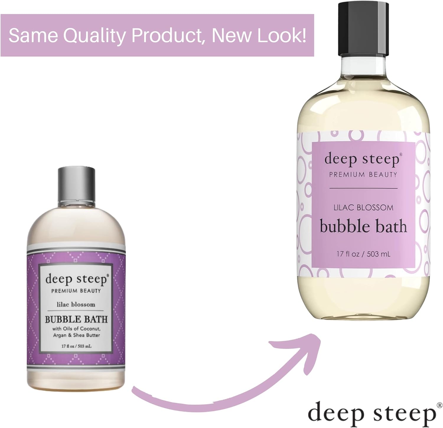Deep Steep Bubble Bath, 17 Ounce (Pack of 2) (Vanilla Coconut)
