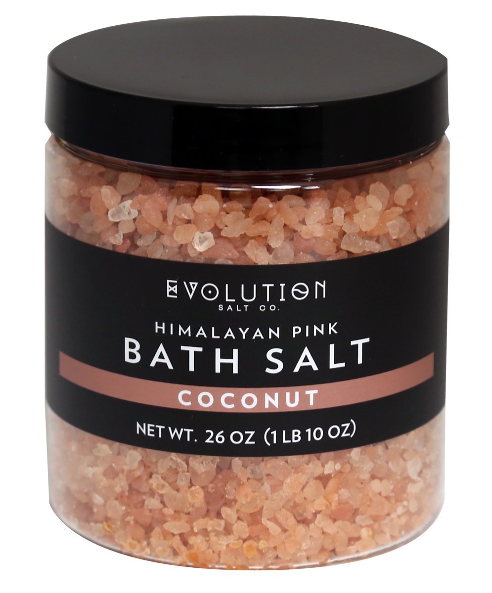 Evolution Salt Himalayan Crystal Bath Salt Lavender, 26 Oz
