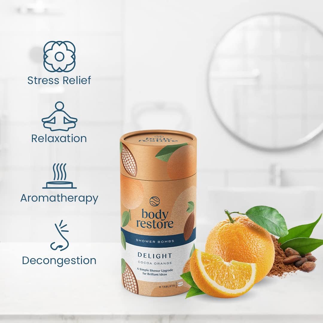 Body Restore Bath Bombs Aromatherapy 6 Packs - Christmas Gifts Stocking Stuffers, Relaxation Birthday Gifts for Women and Men, Stress Relief and Luxury Self Care - Lavender