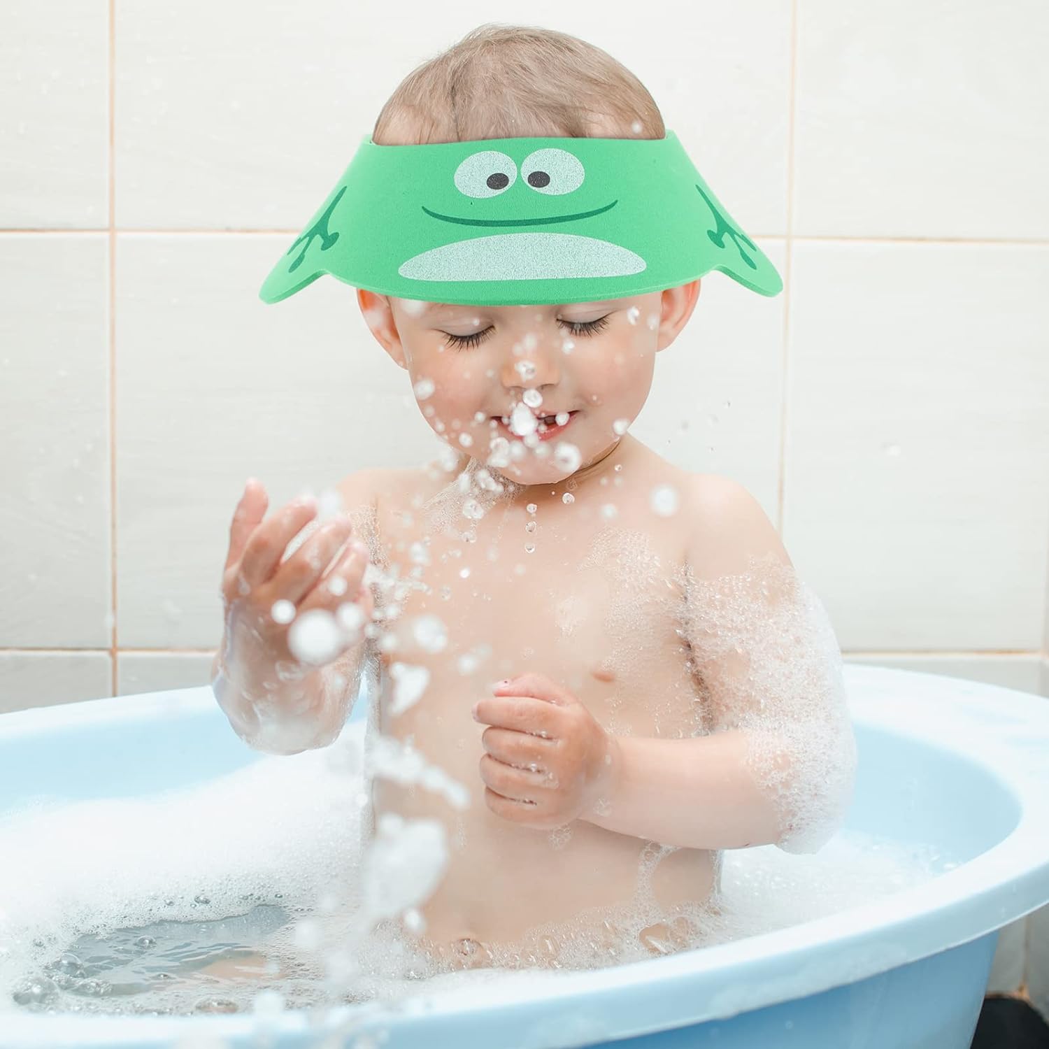 Toddmomy 3pcs Children's Shampoo Cap Infant Bathtub Baby Bathing Hat Baby Shower Shield Hair Washing Cap Bath Cap Kids Visor Baby Hair Washing Shield Toddler Eva Bath Products Protection