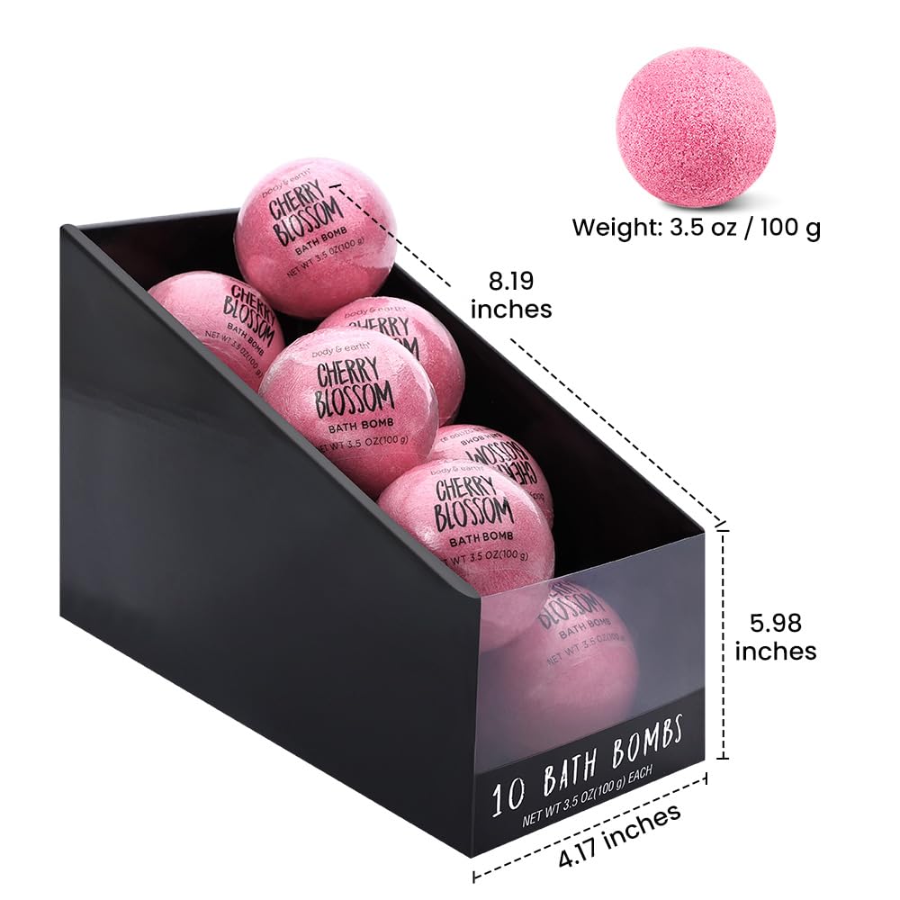 Bath Bombs for Women, BODY & EARTH 10 X 3.5 oz Ocean Bath Bomb Gift Sets Essential Oils Handmade Birthday Gift Idea for Family, Women, Men, Mother's Day Gifts for Women