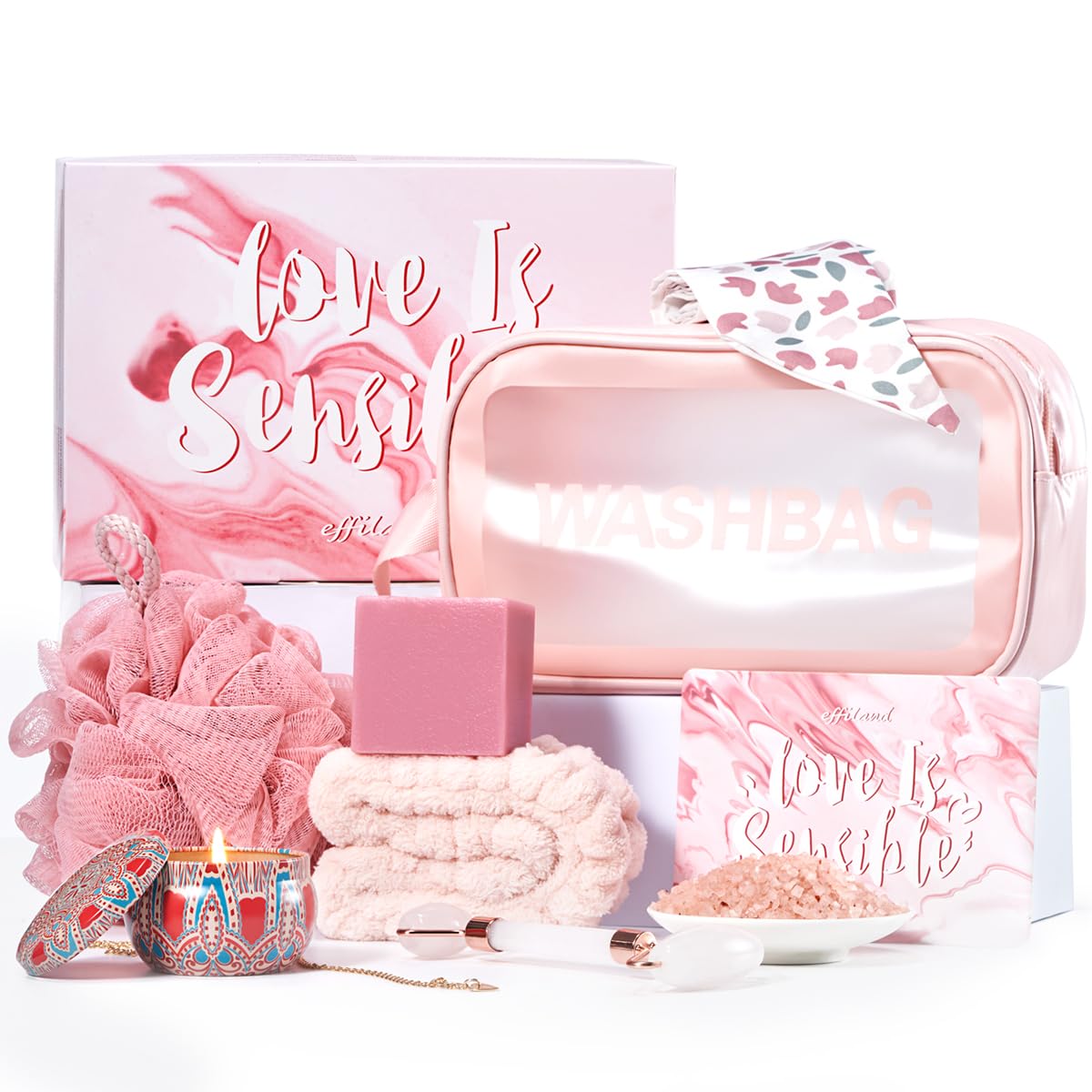 Effiland Aromatherapy Shower Steamers Shower Gifts,Soap Holder Set, 6-Pack Shower Bombs,Gift for Women,Relaxing Self Care