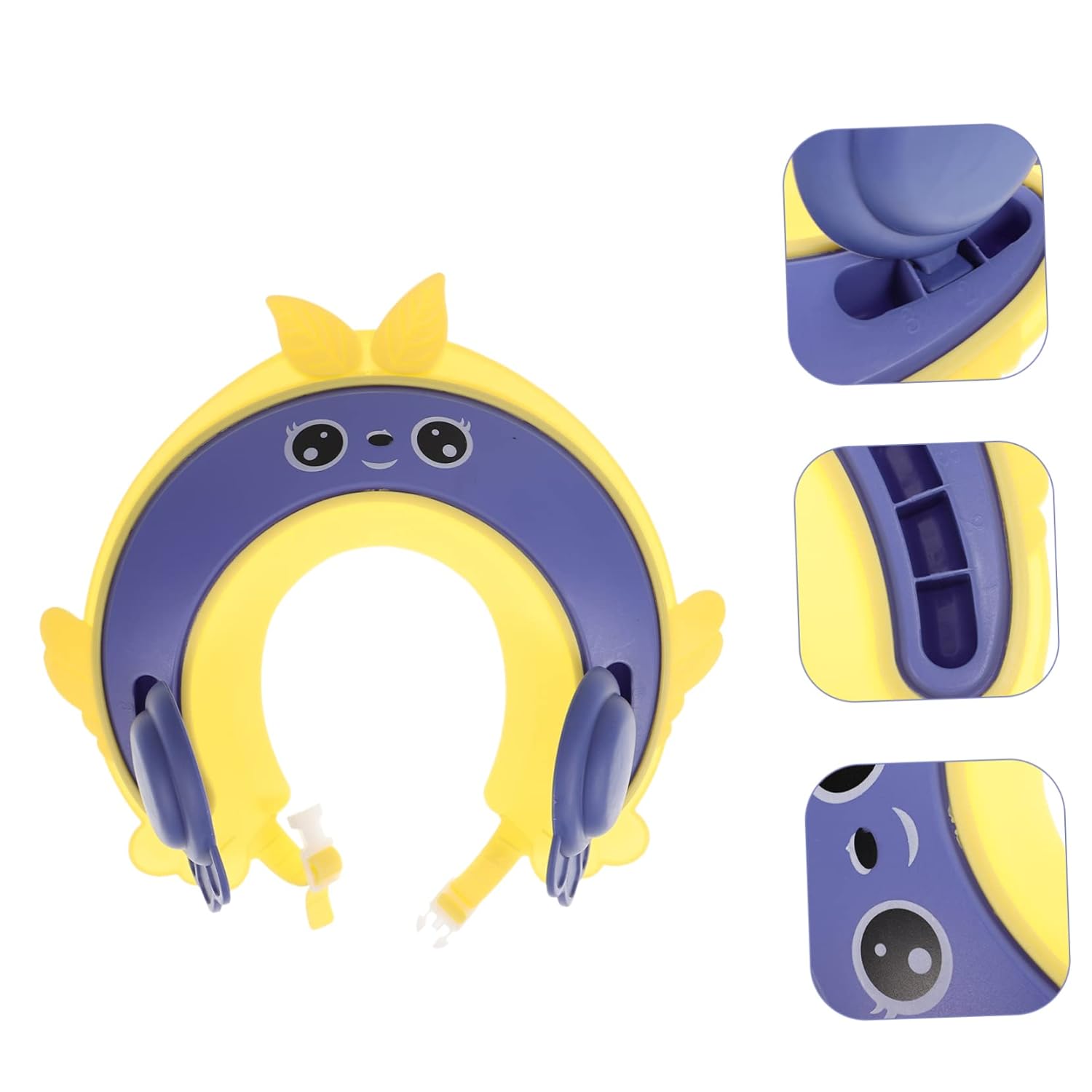 KOMBIUDA shampoo cap baby shower hat baby bath head protectors baby shampoo guard baby head wash cap protections bath caps infant shower cap baby crown bath products toddler child plastic