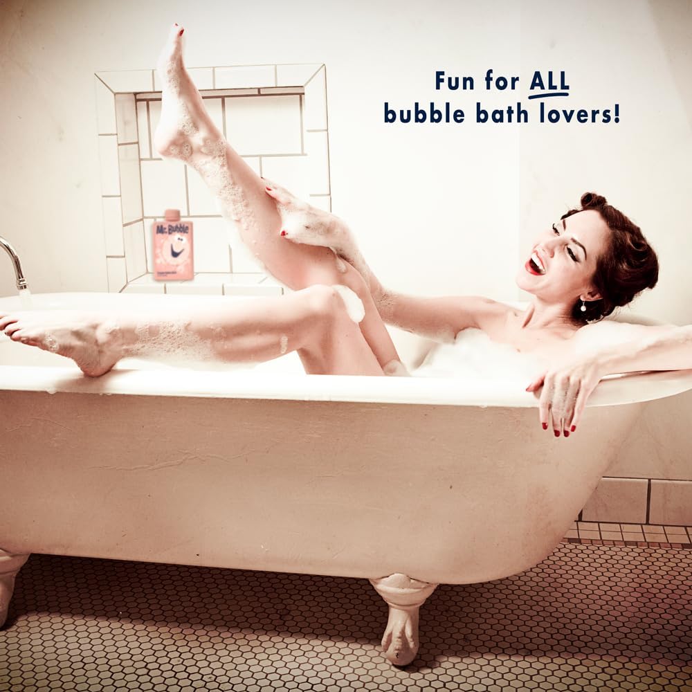 Mr. Bubble Original Bubble Bath, Bubblegum Scent, 8 oz Retro Bottle, 4-Pack