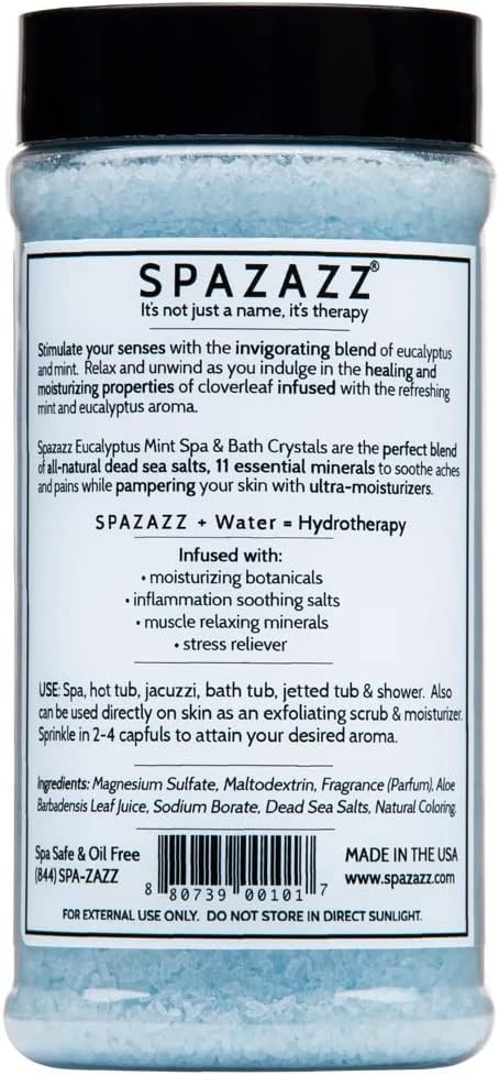 Spazazz Eucalyptus Mint Spa and Bath Crystals