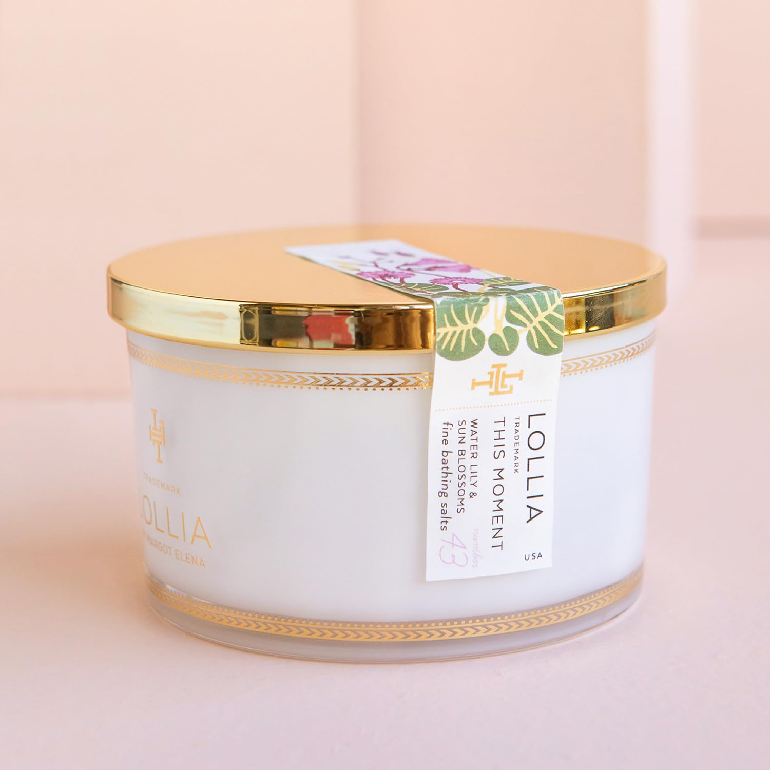 Lollia Fine Bathing Salts, 20 oz. – Bath Essential for Women, Bathtub Accessories, Relaxing Bath Salts for Women, Bath Products, Scented Luxury Bath Salts