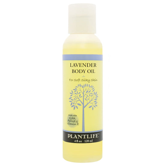 Plantlife Lavender Body Oil - Formulated for Soft and Silky Skin Using Rich Plant Oils That Absorb and Leave a Light Aroma on the Skin - Made in California 4 oz