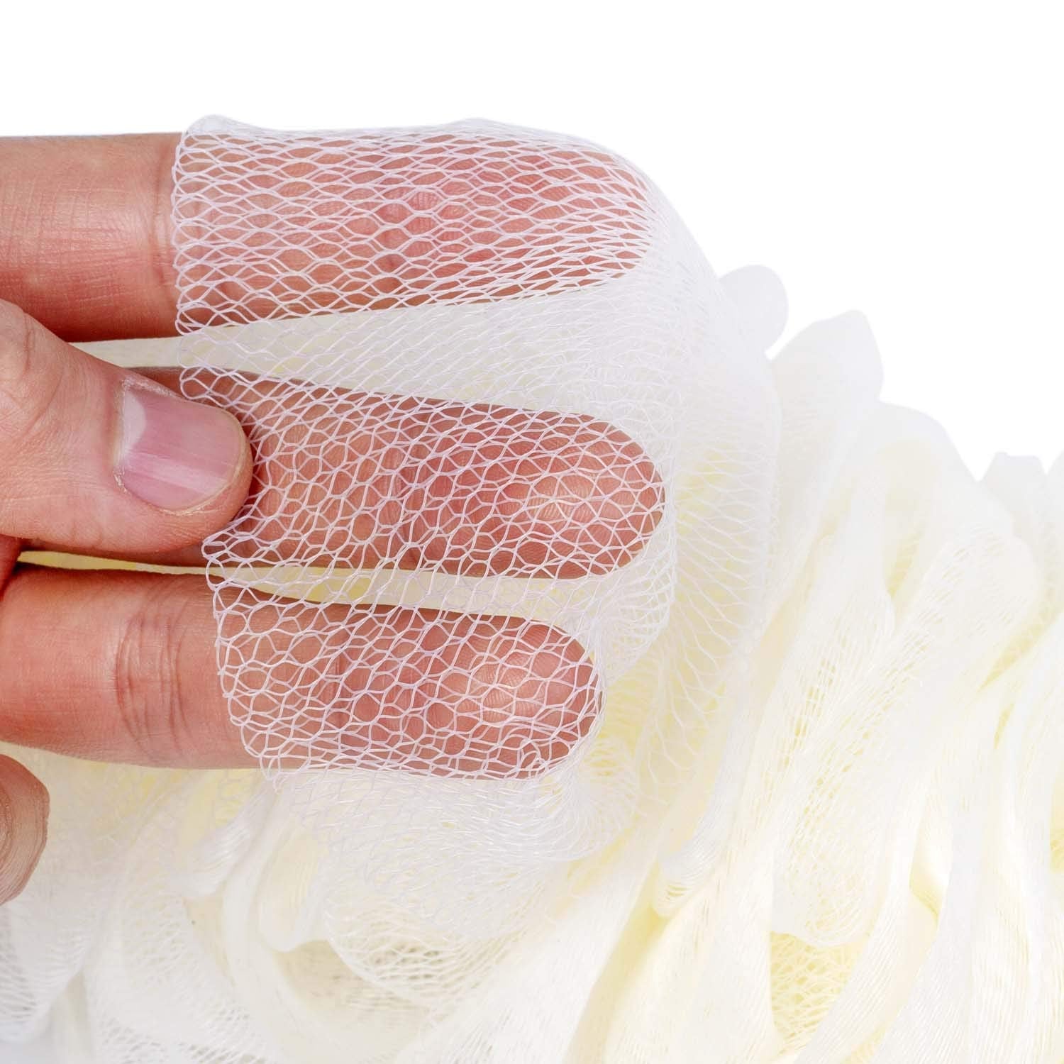 Arswin Back Scrubber for Shower, Loofah Long Handle Bath Body Brush, Soft Nylon Mesh Sponge On a Stick for Shower Men Women Kids Elderly, Exfoliating Scrub Cleaning Luffa for All Kinds of Skin(Blue)