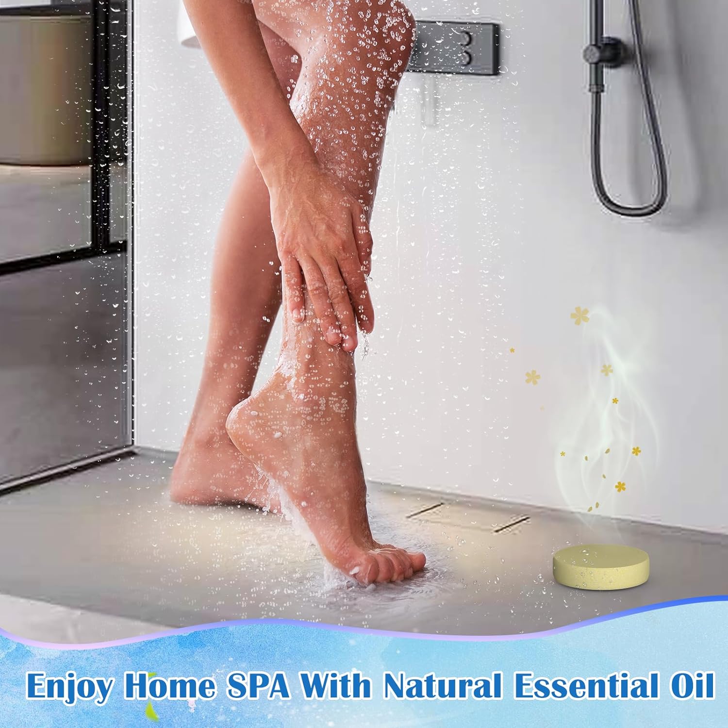 TUWESEN Shower Steamers Aromatherapy, SPA Kit, 8 PCS Shower Steamers for Women, Shower Bombs with Essential Oils-Self Care & Relaxation Birthday Gifts for Women and Men. Purple Romantic Set