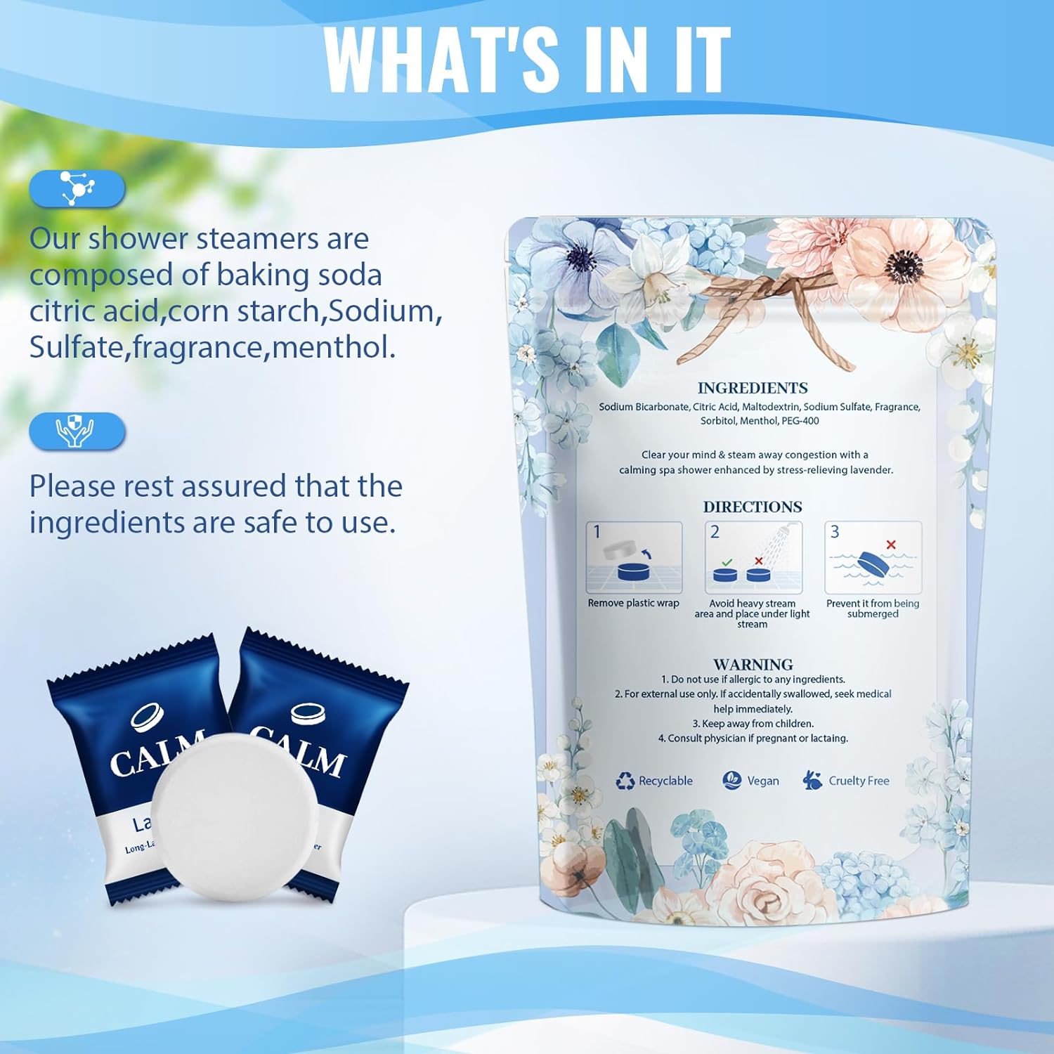 TranquilBliss Shower Steamers-15 Pack Shower Bombs with Lavender Scent, Self-Care Gifts for Women Who Have Everything, Relaxation Birthday Gifts for Women, Valentines Day Gifts for Her