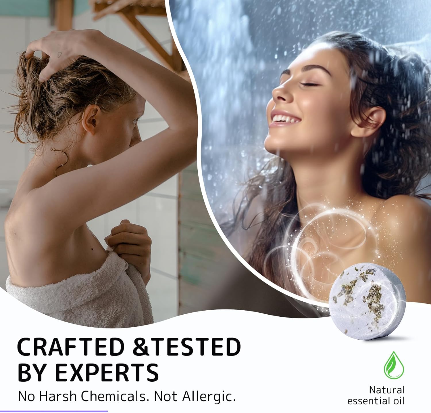 Aromatherapy Shower Steamers Valentines Day Gifts for her - Swcandy 8 Pcs Bath Bombs Valentine's Day Gifts for Women, Shower Bombs Self Care with Essential Oils, Relaxation Home SPA Lavender