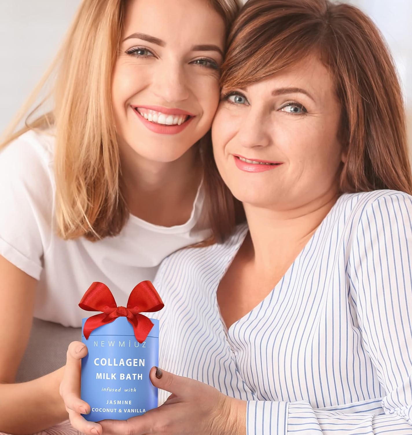 Creamy Coconut Collagen Milk Bath Soak Powder Moisturize & Soften Skin – Vanilla Jasmine Luxury Spa Bubble Bath Salt Mother's Birthday Christmas Relaxation Gifts for Women Perfect Stocking Stuffers