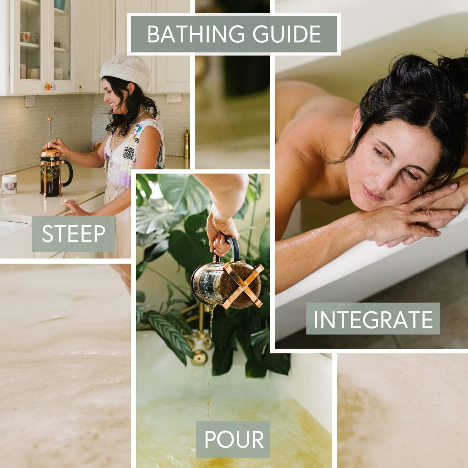 Moon Bath Botanical Bath Tea | New Moon Herbal Ayurvedic Bath Tea Soak w/Lavender, Jasmine & Chamomile for 2 Baths & Organic Body Care for Lunar Alignment | Made in USA