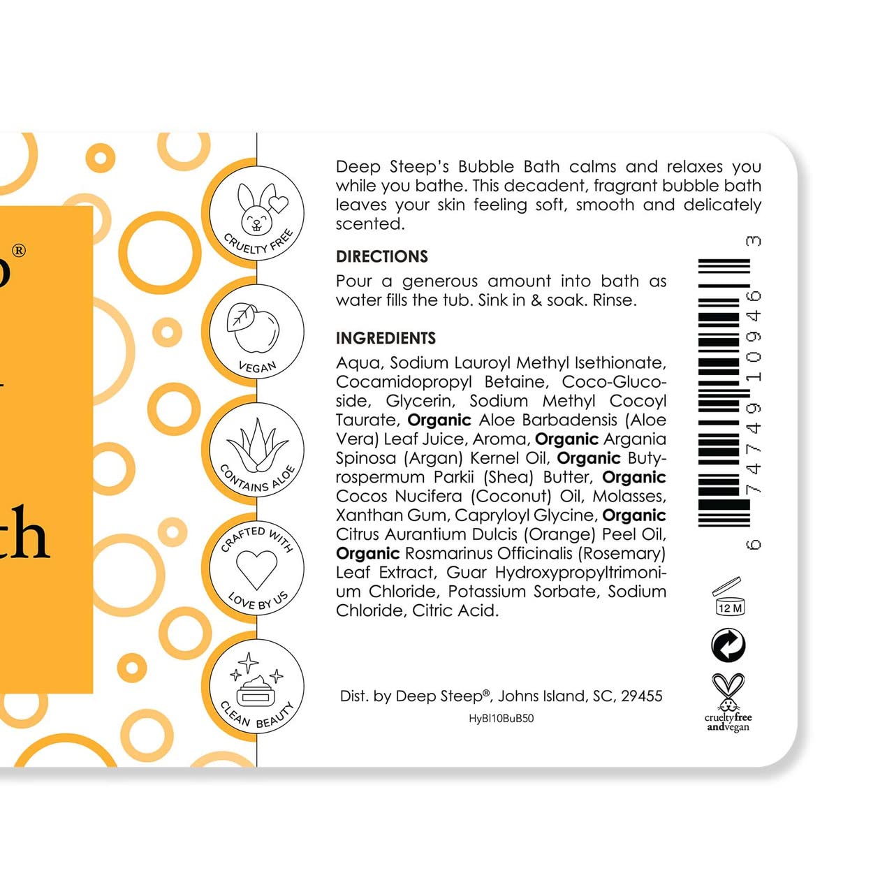 Deep Steep Bubble Bath, 10 oz (Honey Blossom)