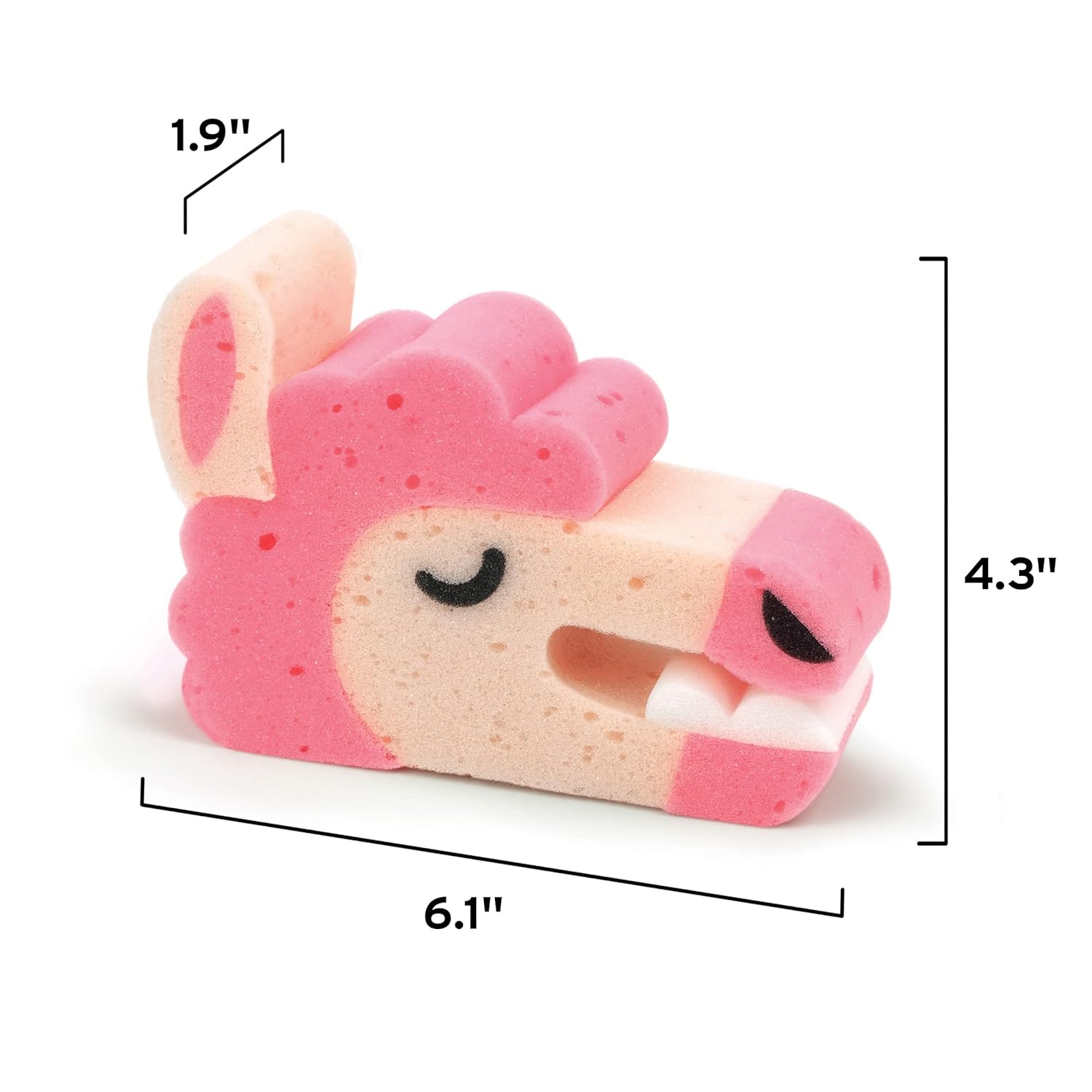 Genuine Fred Bath Biters, Children's Bath Sponge, Shark - Large & Absorbent - Gentle on Skin - Adds Fun to Bathtime or Water Table - Great Gift for Kids & Toddlers