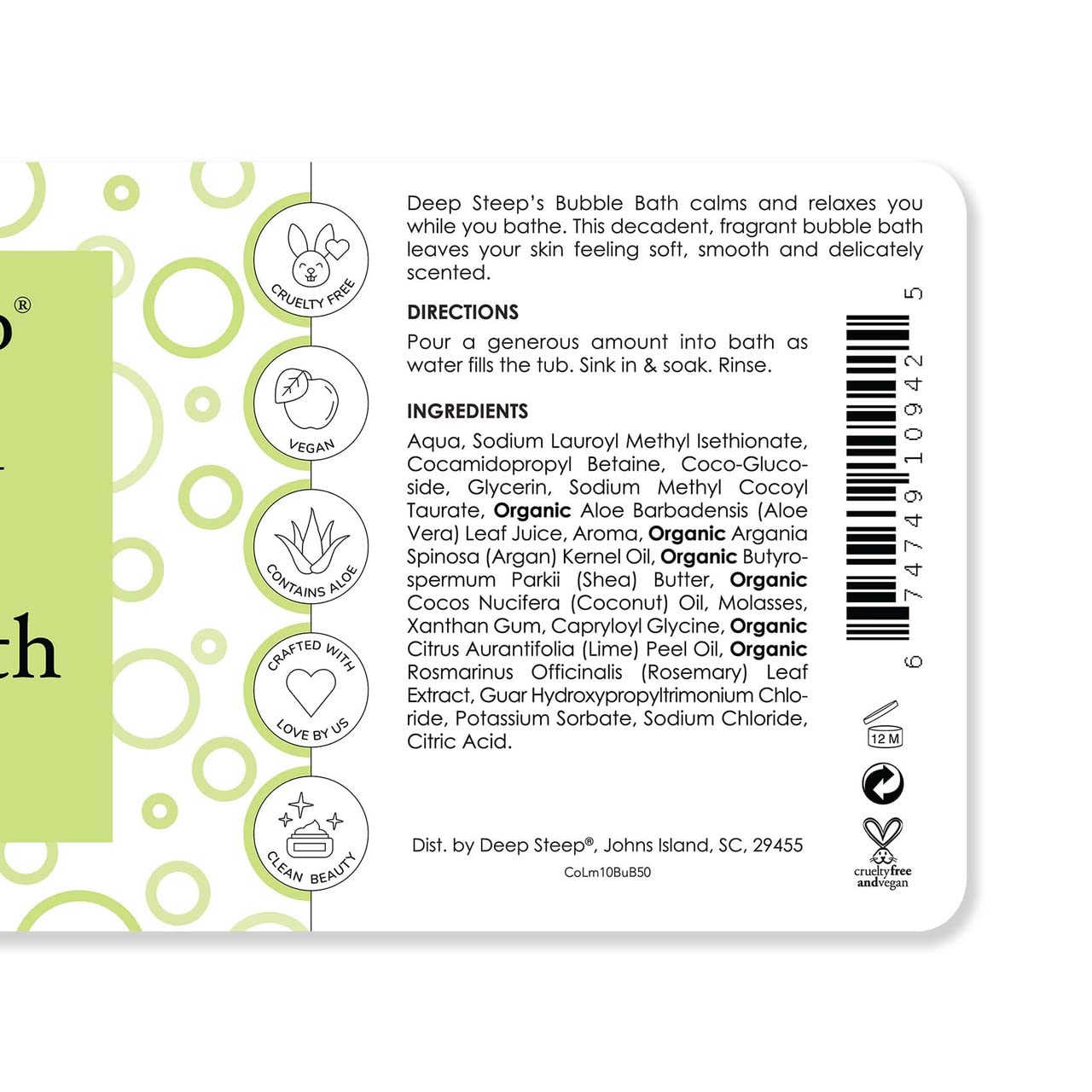 Deep Steep Bubble Bath, 10 oz (Honey Blossom)