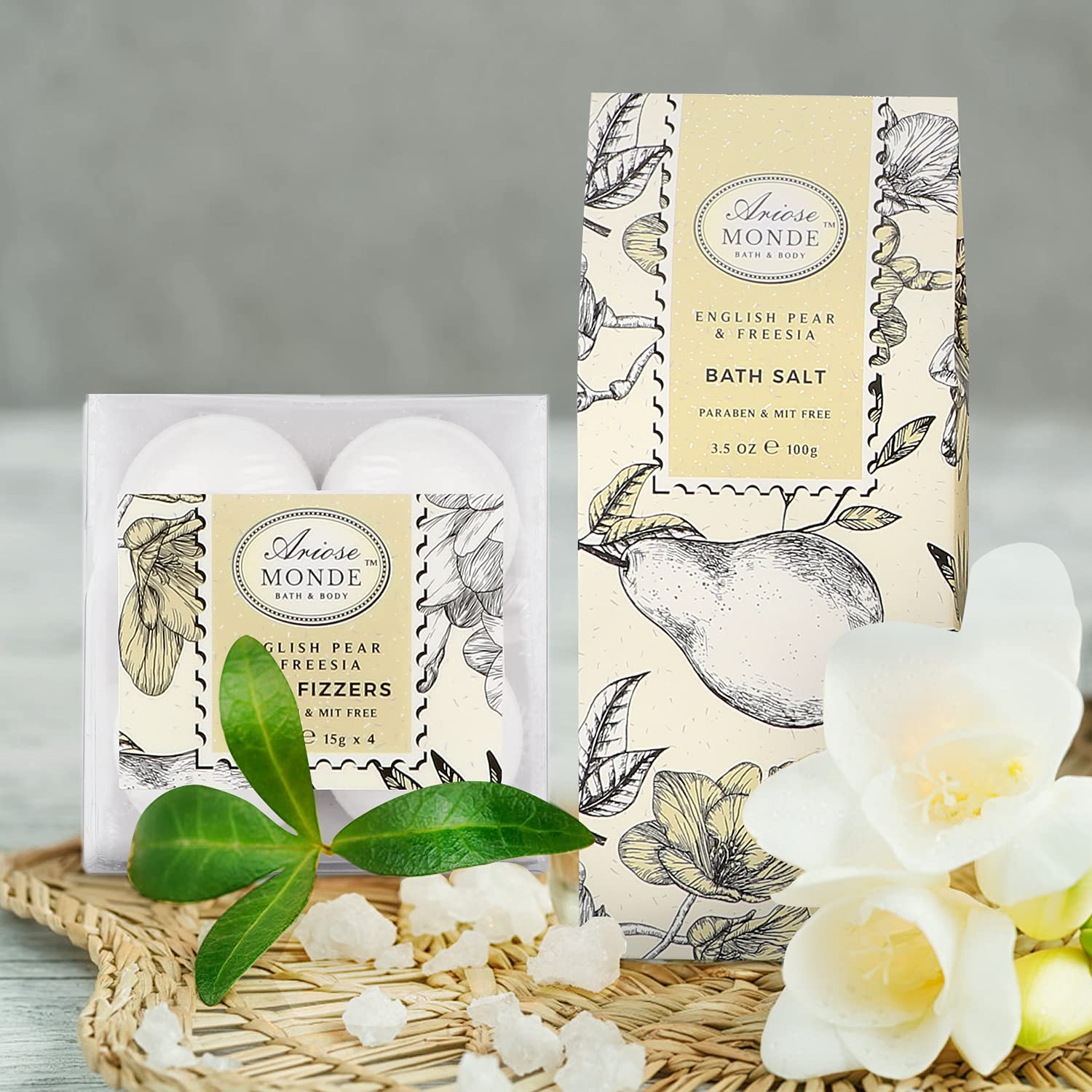 Home Spa Gift Basket, Bath Spa Kit for Women, with Body Lotion, Shower Gel, Bubble Bath, Body Scrub, Bath Salt, Bath Bomb, Bath Gift Set for Mother, Wife Her, with Magnolia and Jasmine Scent