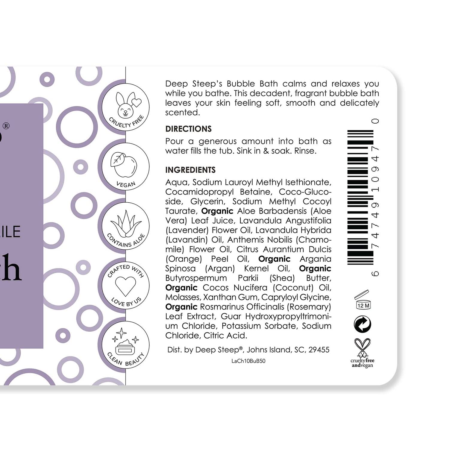 Deep Steep Bubble Bath, 10 oz (Honey Blossom)