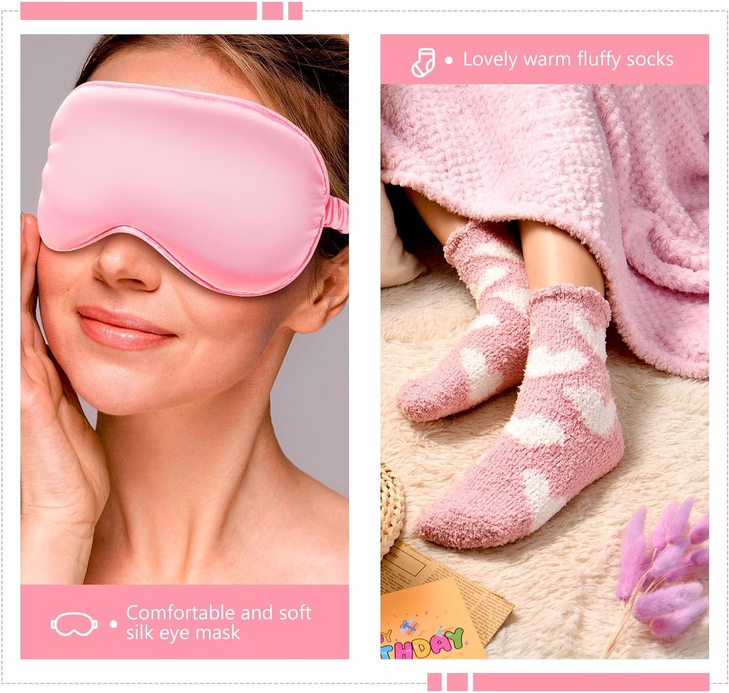 Healemo Happy Birthday Gifts for Women - Birthday Gift Baskets for Women Friendship Sister Girlfriend Mom, Bath Relaxing Spa Presents Set for Woman, Unique Gifts Box for Women Who Have Everything