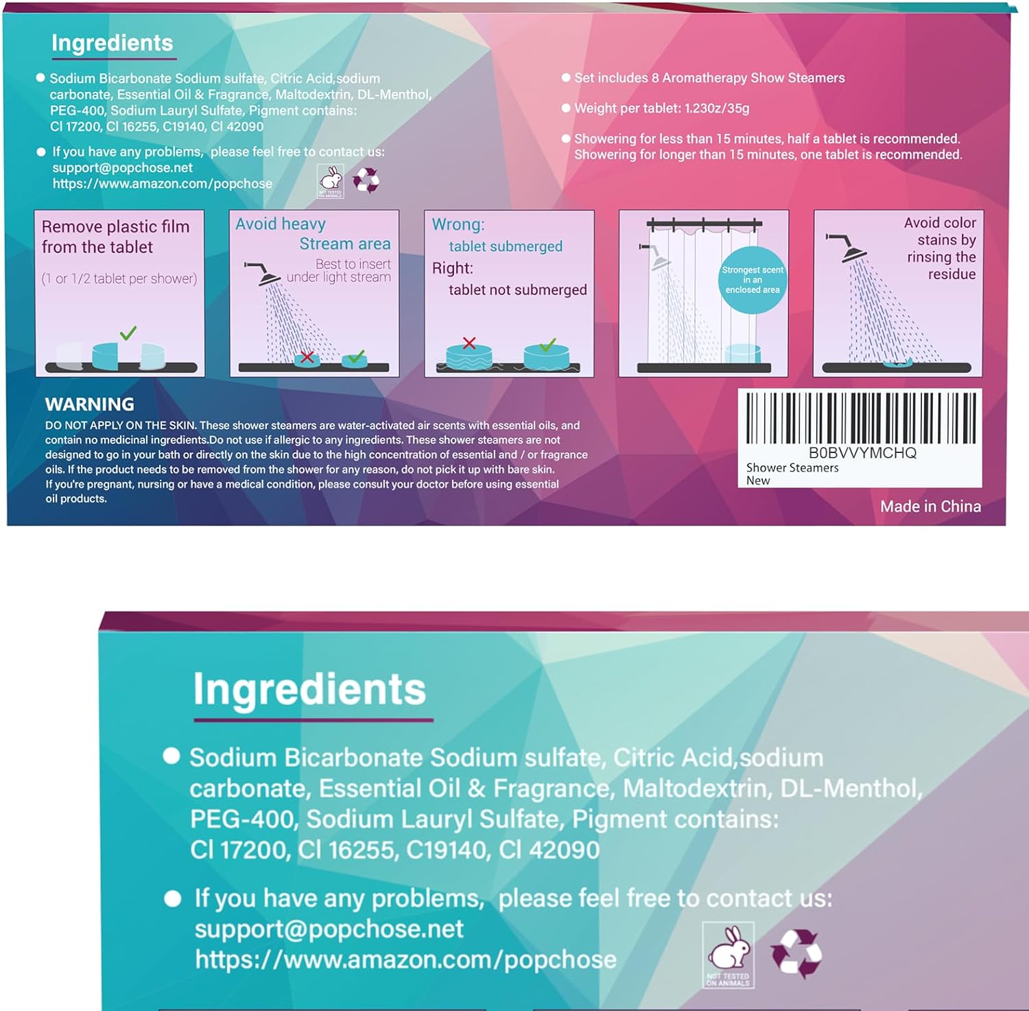 POPCHOSE Shower Steamers Aromatherapy - 8 Pack Shower Bombs for Self Care & SPA - Birthday Gifts for Women, Prizes, Christmas Stocking Stuffers, Bridesmaid Gifts- Teen Girl Gifts Trendy Stuff…