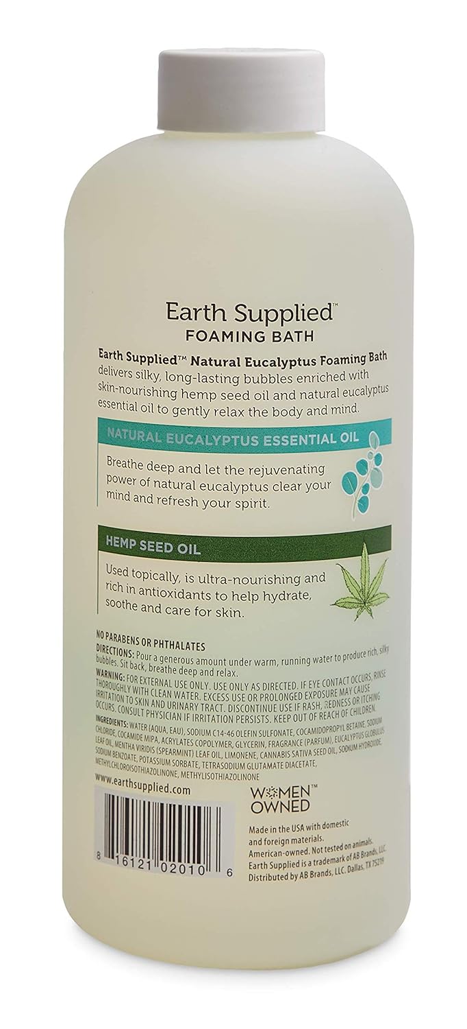 Earth Supplied - Foam Bath - Eucalyptus 34 OZ