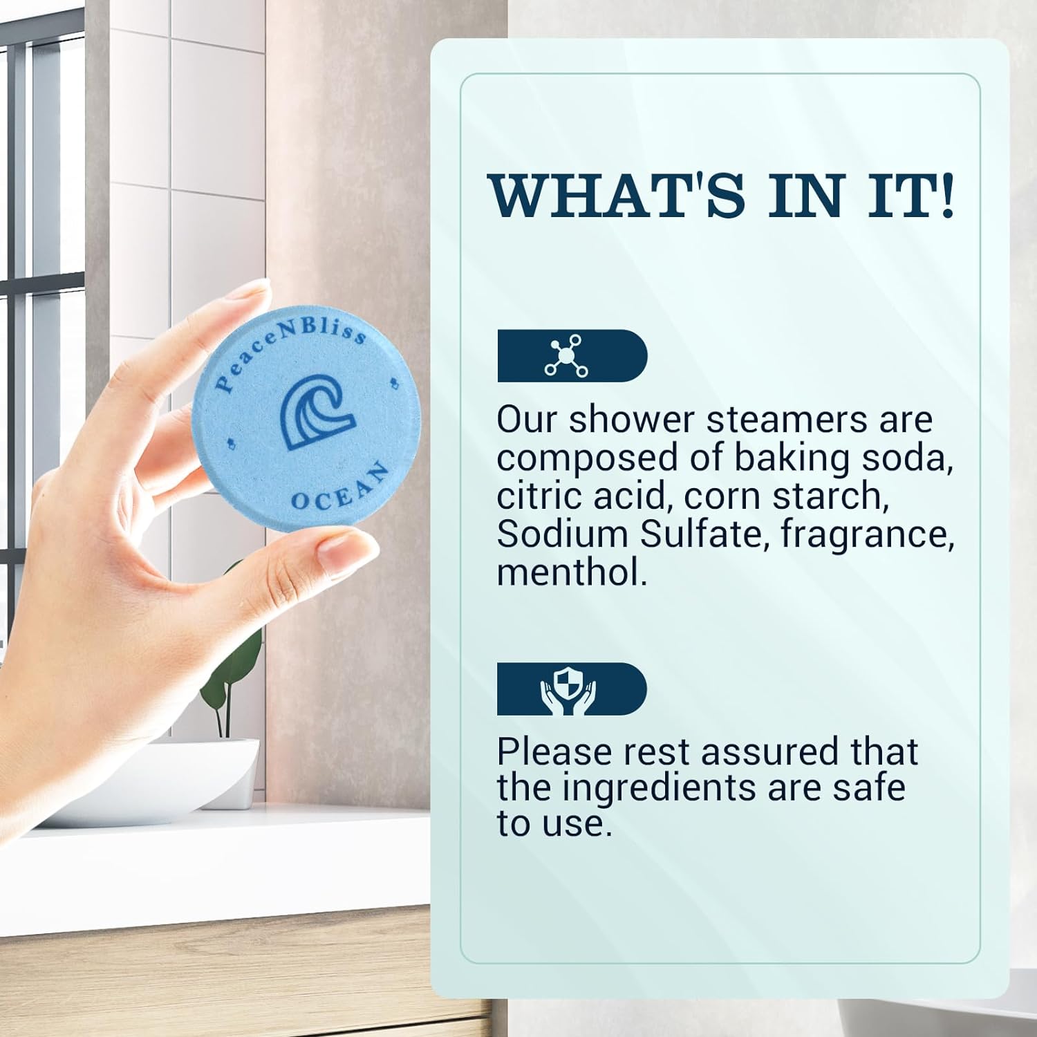 30 Pack Shower Steamers, Shower Bath Bombs with Natural Fragrance - Christmas Gifts Stocking Stuffers – Self-Care Gifts for Women and Men, Relaxation Birthday Gifts