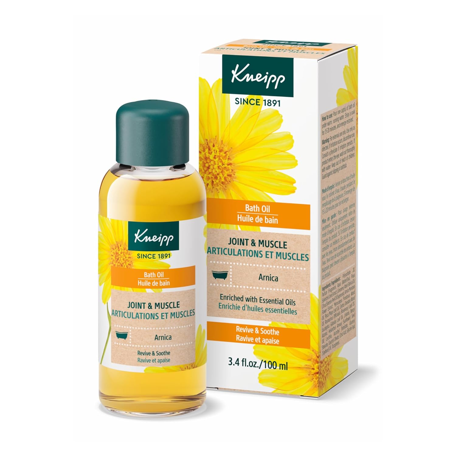 Kneipp Herbal Bath Oil Argan and Marula Beauty Secret, 3.38 Fl Oz